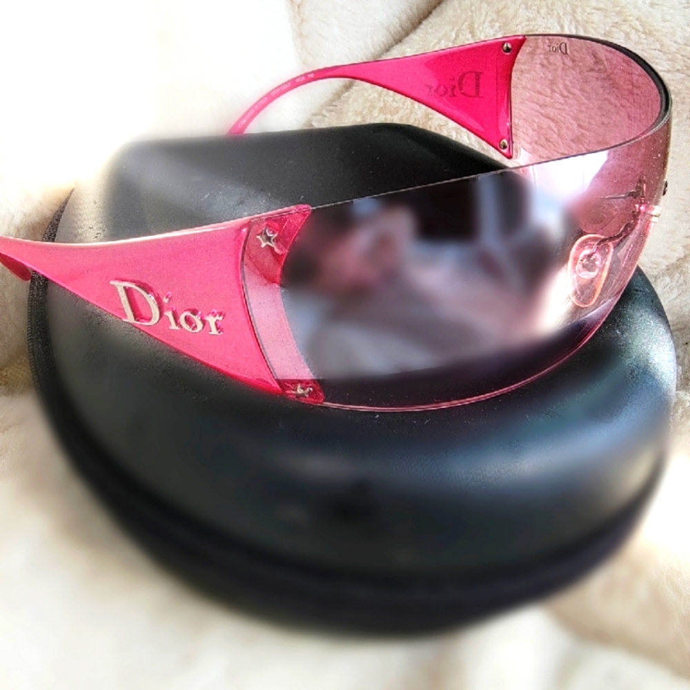 Pink Christian Dior Golf Sunglasses